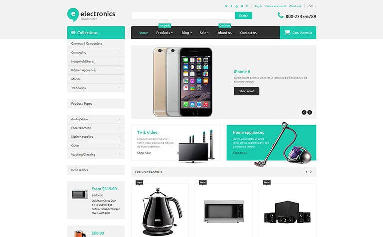 15 Best Shopify Technology Themes for Hi-Tech eShops (2023) - Useful ...